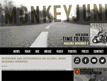 Tablet Screenshot of monkeyjunkband.com